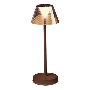 Ideal Lux - LED Stmívatelná dotyková lampa LOLITA LED/2,8W/5V 2200 mAh IP54 hnědá