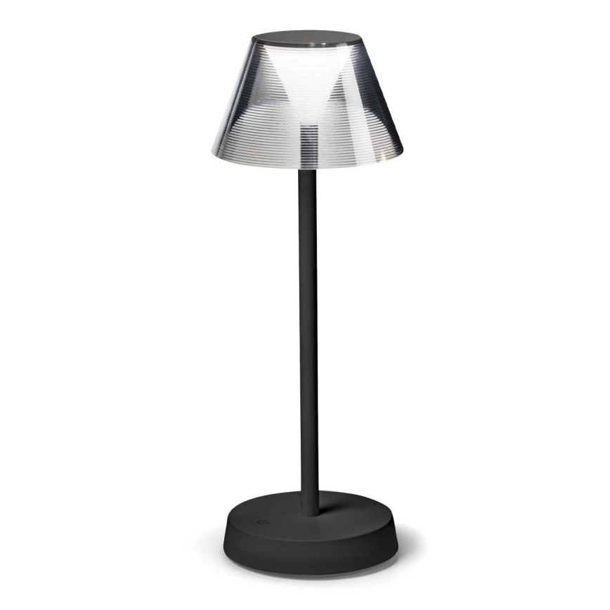 Ideal Lux - LED Stmívatelná dotyková lampa LOLITA LED/2,8W/5V 2200 mAh IP54 černá
