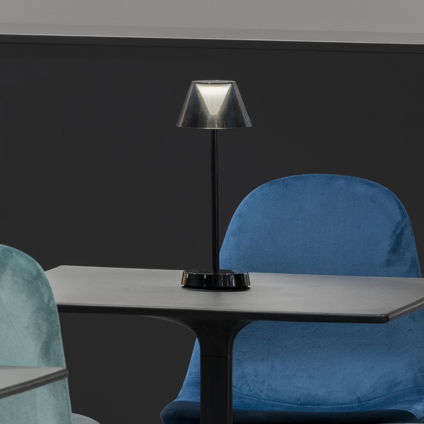 Ideal Lux - LED Stmívatelná dotyková lampa LOLITA LED/2,8W/5V 2200 mAh IP54 černá