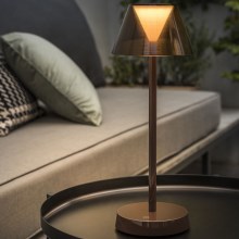 Ideal Lux - LED Stmívatelná dotyková lampa LOLITA LED/2,8W/5V IP54 hnědá