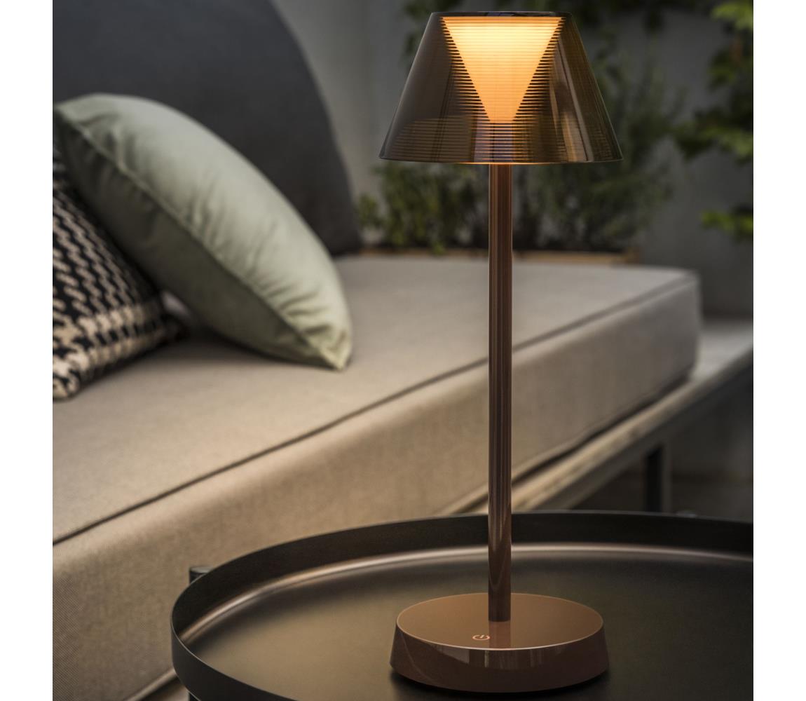 Ideal Lux Ideal Lux - LED Stmívatelná dotyková lampa LOLITA LED/2,8W/5V IP54 hnědá
