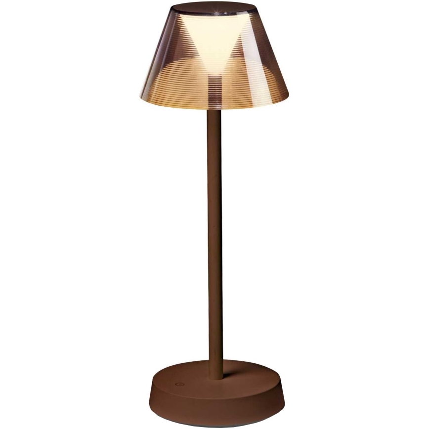 Ideal Lux - LED Stmívatelná dotyková lampa LOLITA LED/2,8W/5V 2200 mAh IP54 hnědá