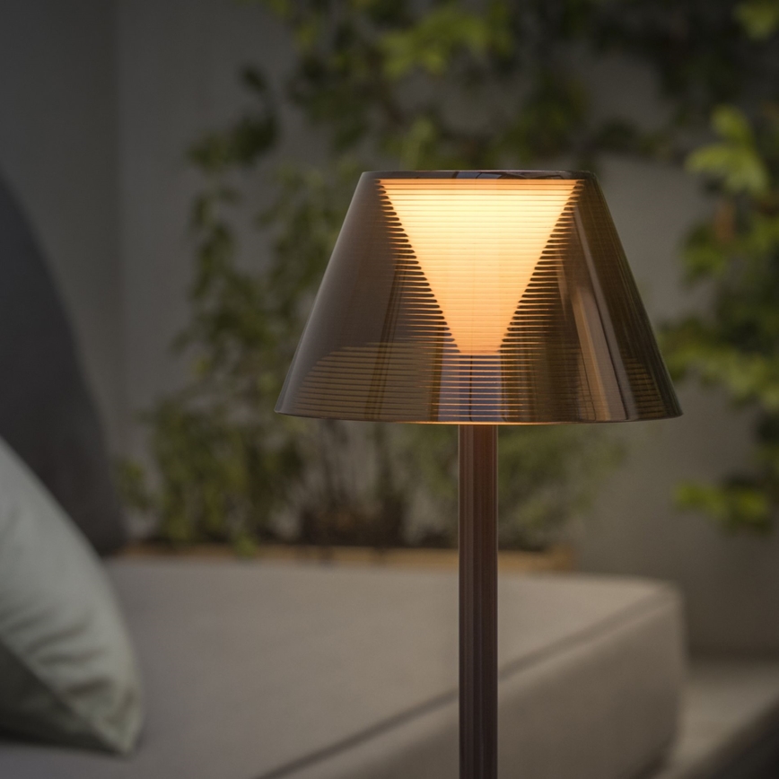 Ideal Lux - LED Stmívatelná dotyková lampa LOLITA LED/2,8W/5V 2200 mAh IP54 hnědá