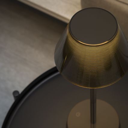 Ideal Lux - LED Stmívatelná dotyková lampa LOLITA LED/2,8W/5V 2200 mAh IP54 hnědá