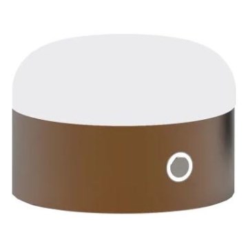 Ideal Lux - LED Stmívatelná dotyková stolní lampa MIGNON LED/5W/5V pr. 10 cm CRI 90 hnědá
