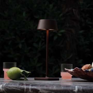 Ideal Lux - LED Stmívatelná dotyková venkovní lampa PURE LED/1,5W/3,7V CRI 90 IP54 hnědá