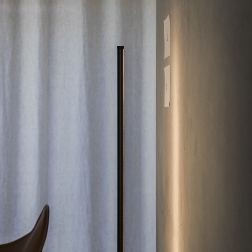 Ideal Lux - LED Stmívatelná stojací lampa YOKO LED/16W/230V CRI 90 černá