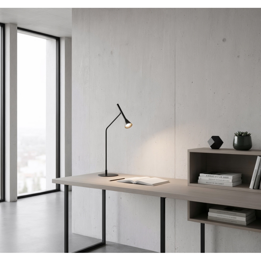 Ideal Lux - LED Stmívatelná dotyková stolní lampa DIESIS LED/6,5W/230V CRI 90 černá