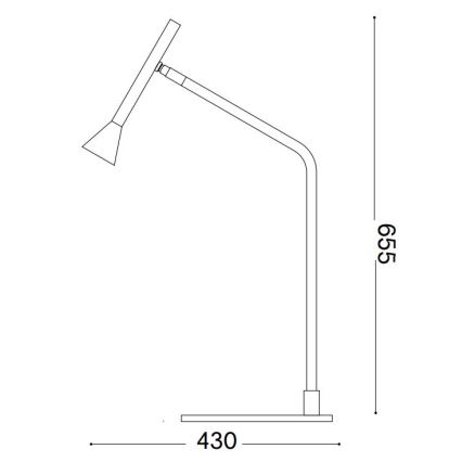 Ideal Lux - LED Stmívatelná dotyková stolní lampa DIESIS LED/6,5W/230V CRI 90 zlatá