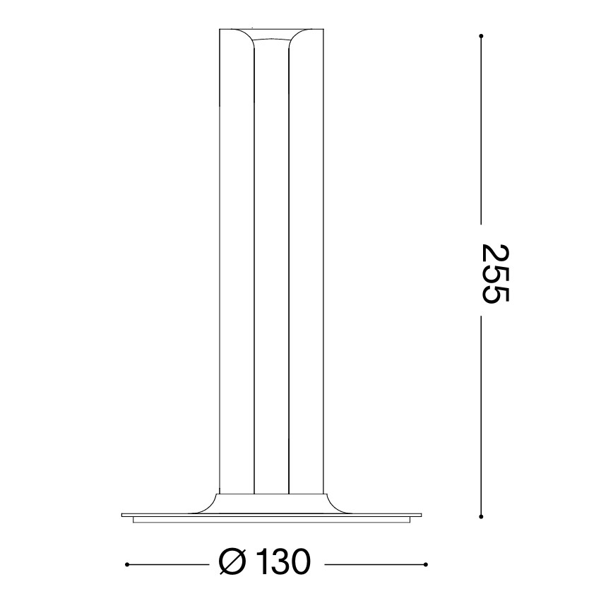 Ideal Lux - LED Stmívatelná stolní lampa DORICA LED/8W/230V CRI 90 bílá