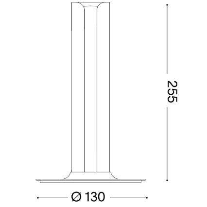 Ideal Lux - LED Stmívatelná stolní lampa DORICA LED/8W/230V CRI 90 šedá