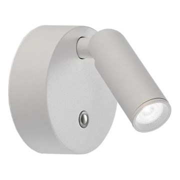 Ideal Lux - LED Stmívatelné nabíjecí dotykové nástěnné bodové svítidlo BEAN LED/3W/5V CRI 95 bílá