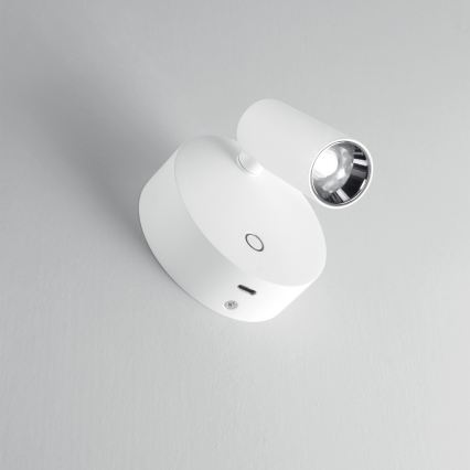 Ideal Lux - LED Stmívatelné dotykové nástěnné bodové svítidlo ELF LED/3W/230V CRI 95 bílá