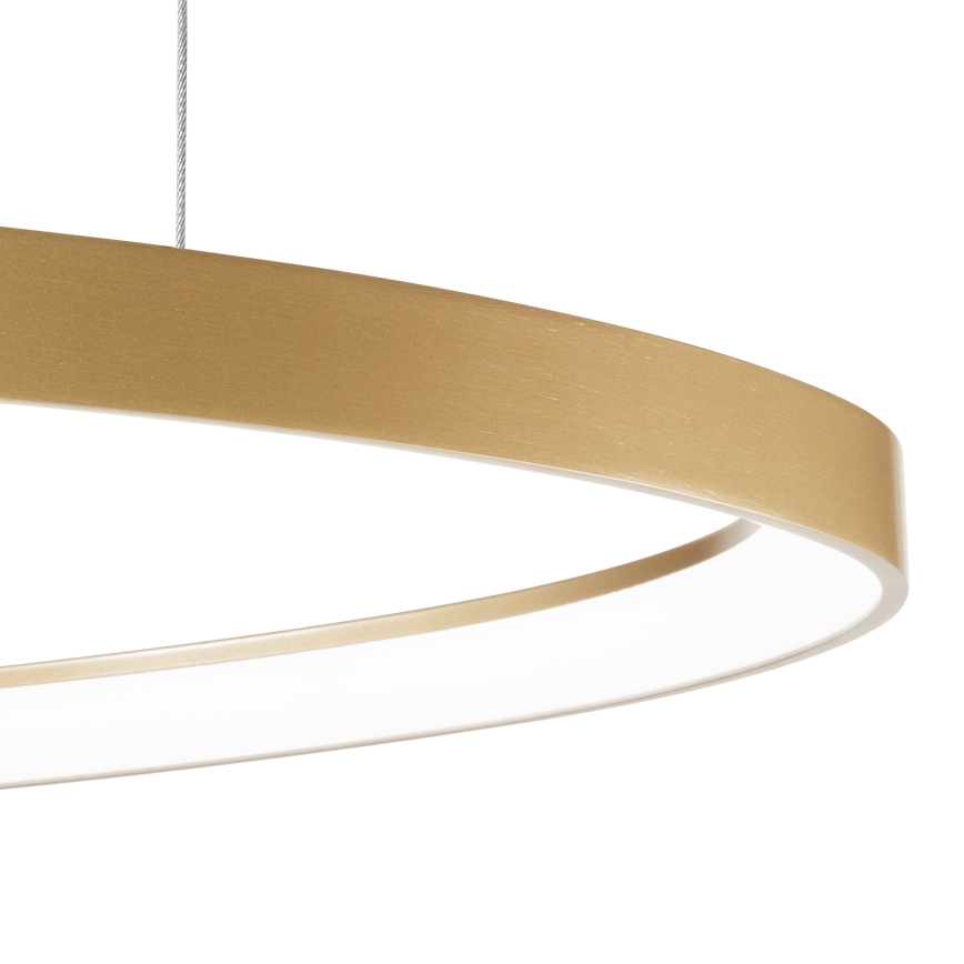 Ideal Lux - LED Stmívatelný lustr na lanku GEMINI LED/48W/230V pr. 61 cm CRI 90 zlatá