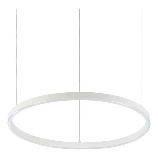 Ideal Lux - LED Stmívatelný lustr na lanku ORACLE SLIM LED/28W/230V 4000K pr. 50 cm CRI 90 bílá