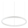 Ideal Lux - LED Stmívatelný lustr na lanku ORACLE SLIM LED/28W/230V 4000K pr. 50 cm CRI 90 bílá