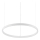 Ideal Lux - LED Stmívatelný lustr na lanku ORACLE SLIM LED/29W/230V 3000K pr. 50 cm bílá