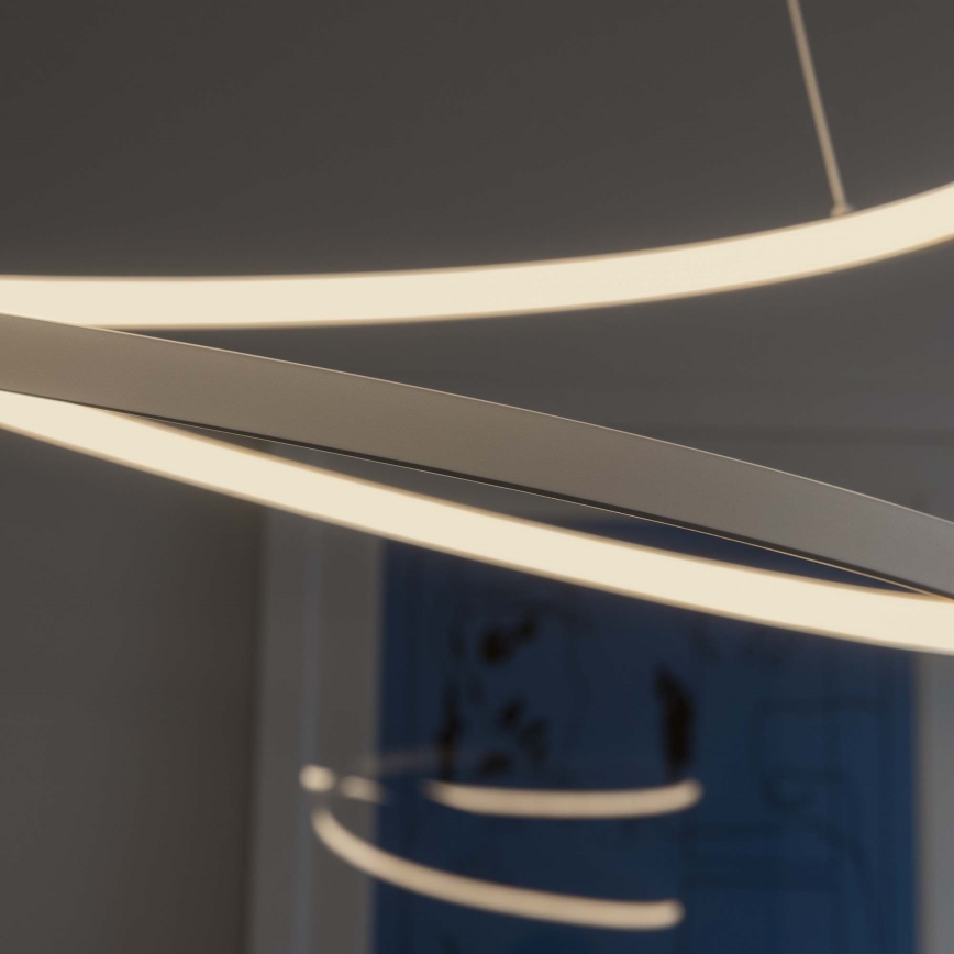 Ideal Lux - LED Stmívatelný lustr na lanku OZ LED/48W/230V pr. 60 cm CRI 90 bílá