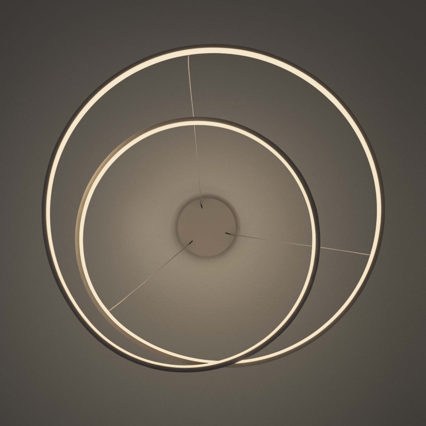 Ideal Lux - LED Stmívatelný lustr na lanku OZ LED/55W/230V pr. 80 cm CRI 90 bílá