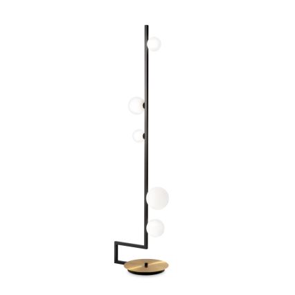 Ideal Lux - LED Stojací lampa BIRDS 5xG9/3W/230V černá/zlatá