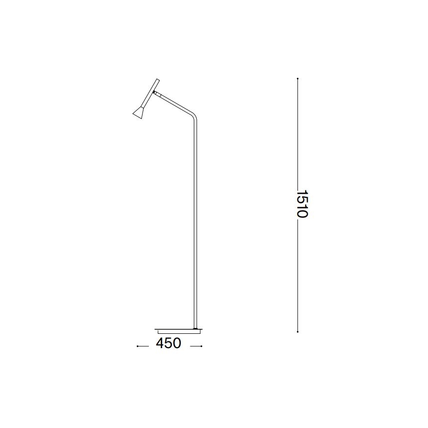 Ideal Lux - LED Stojací lampa DIESIS LED/4,5W/230V CRI 95 černá