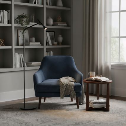 Ideal Lux - LED Stojací lampa DIESIS LED/4,5W/230V CRI 95 černá