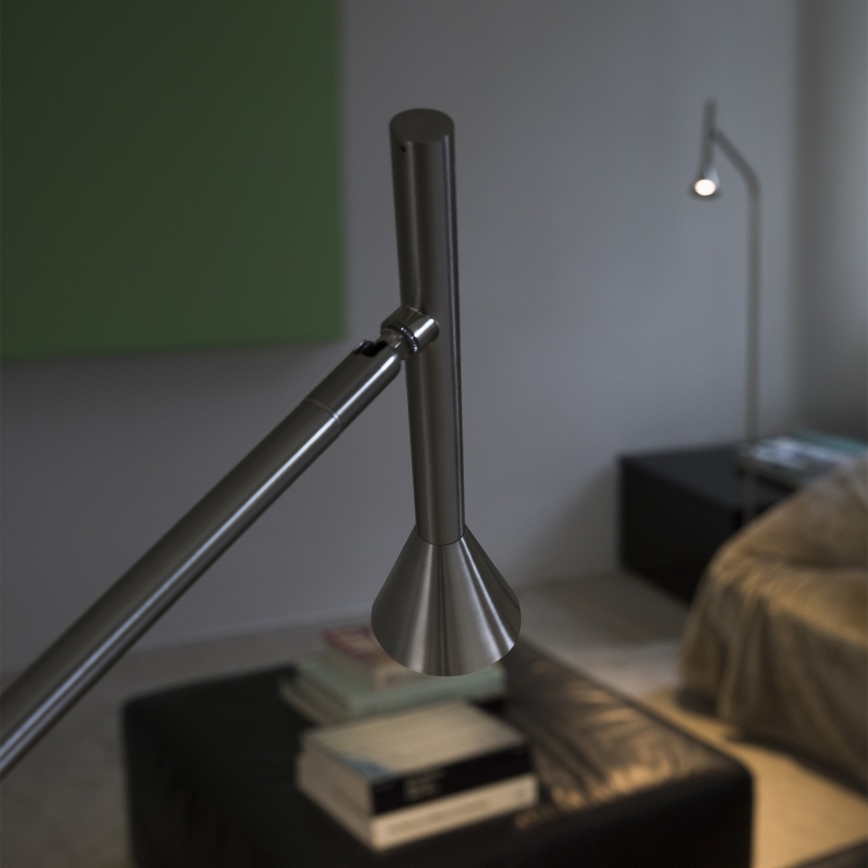 Ideal Lux - LED Stojací lampa DIESIS LED/4,5W/230V CRI 95 matný chrom