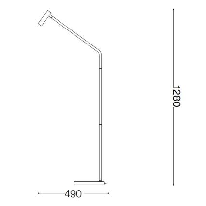Ideal Lux - LED Stojací lampa EASY LED/3,5W/230V CRI 90 bílá