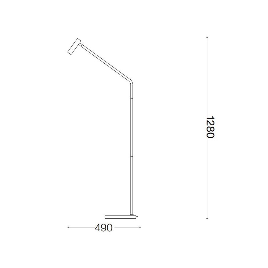 Ideal Lux - LED Stojací lampa EASY LED/3,5W/230V CRI 90 bílá