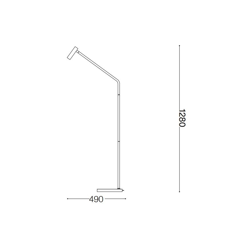Ideal Lux - LED Stojací lampa EASY LED/3,5W/230V CRI 90 černá
