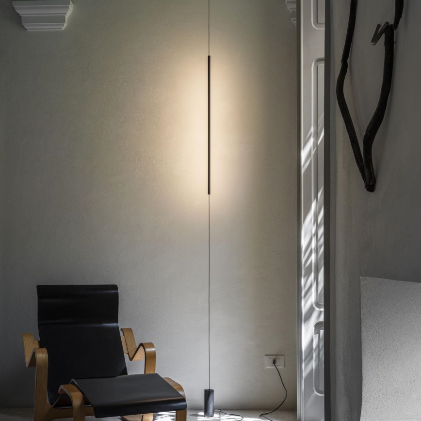 Ideal Lux - LED Stojací lampa FILO LED/14W/230V 3000K CRI 90 černá