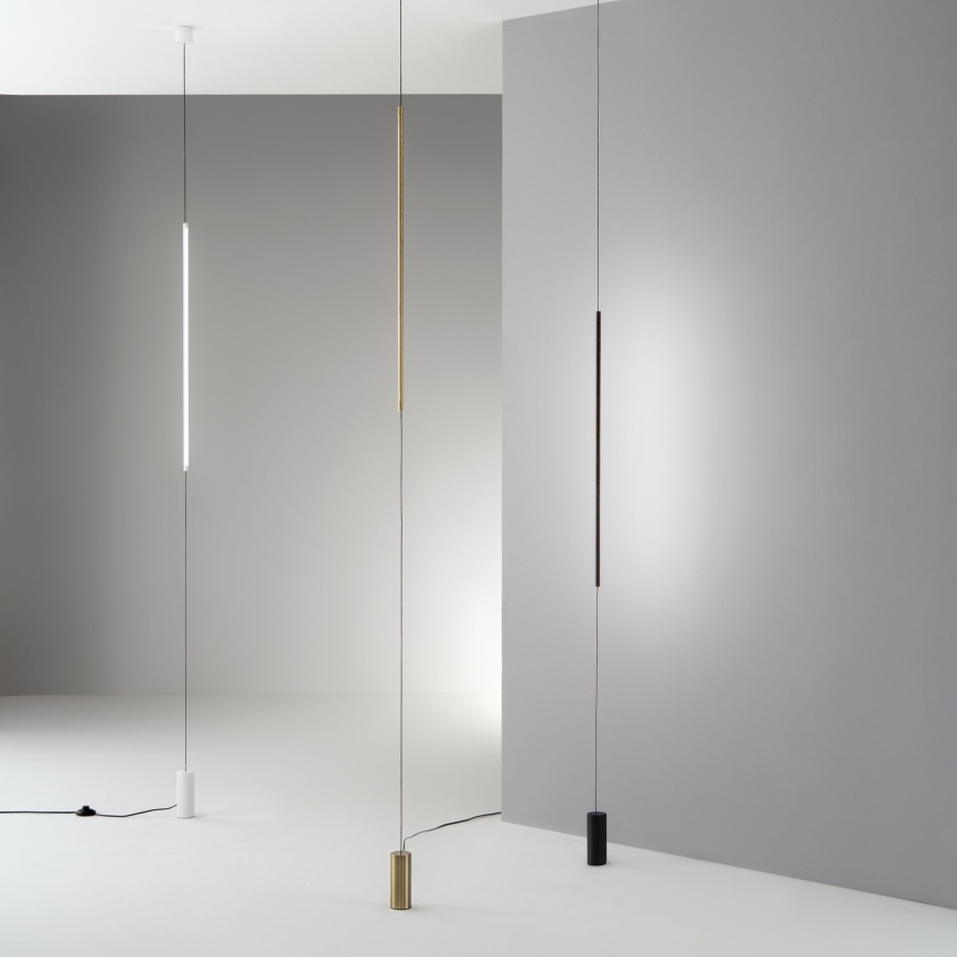 Ideal Lux - LED Stojací lampa FILO LED/14W/230V 3000K CRI 90 černá