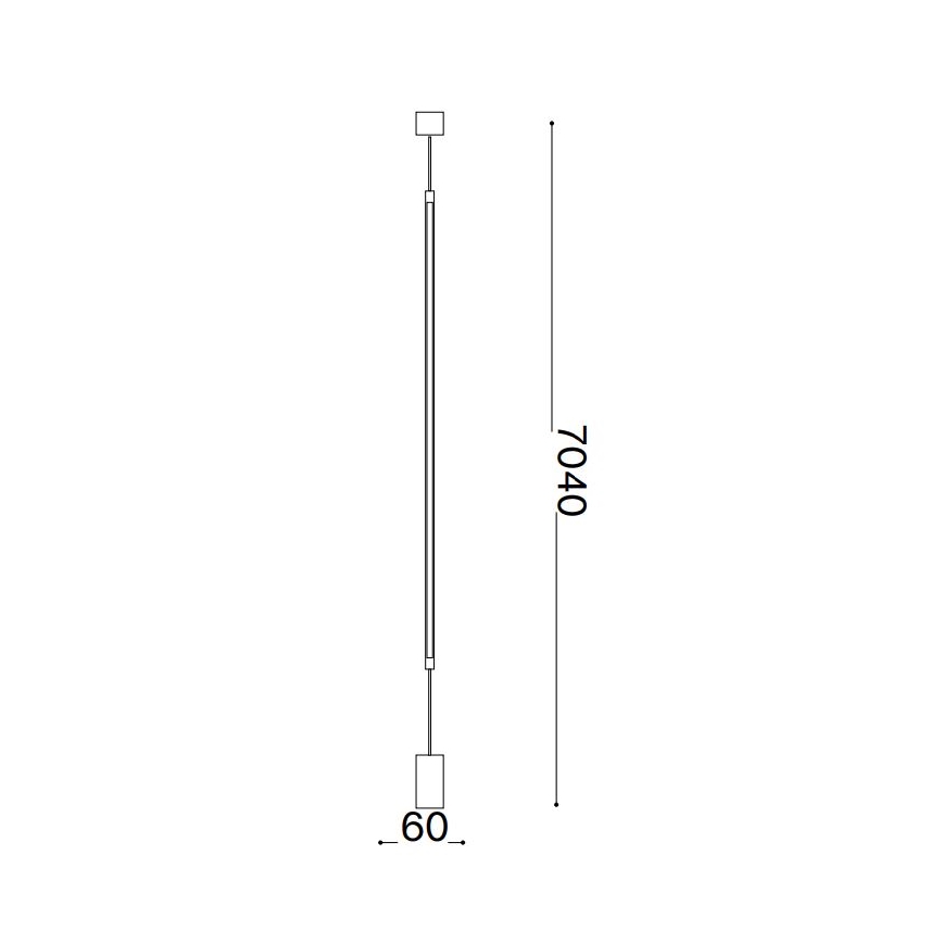 Ideal Lux - LED Stojací lampa FILO LED/14W/230V 3000K CRI 90 černá