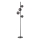 Ideal Lux - LED Stojací lampa PERLAGE 4xG9/3W/230V černá/kouřová černá