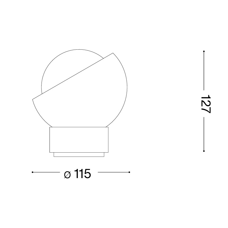 Ideal Lux - LED Stolní lampa BLOOM 1xG9/3W/230V zlatá/kouřová béžová
