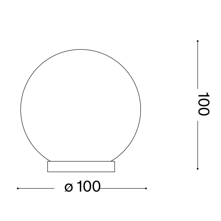 Ideal Lux - LED Stolní lampa MAPA 1xG9/3W/230V pr. 10 cm bílá