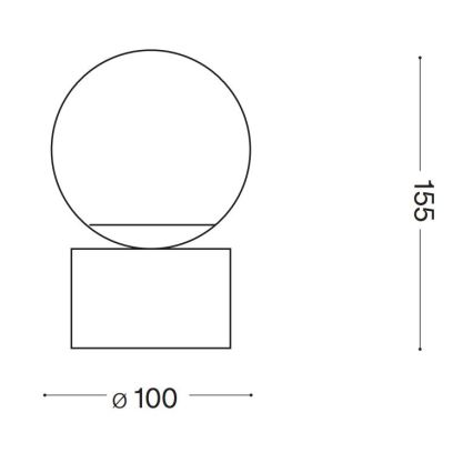 Ideal Lux - LED Stolní lampa PERLAGE 1xG9/3W/230V zlatá/bílá