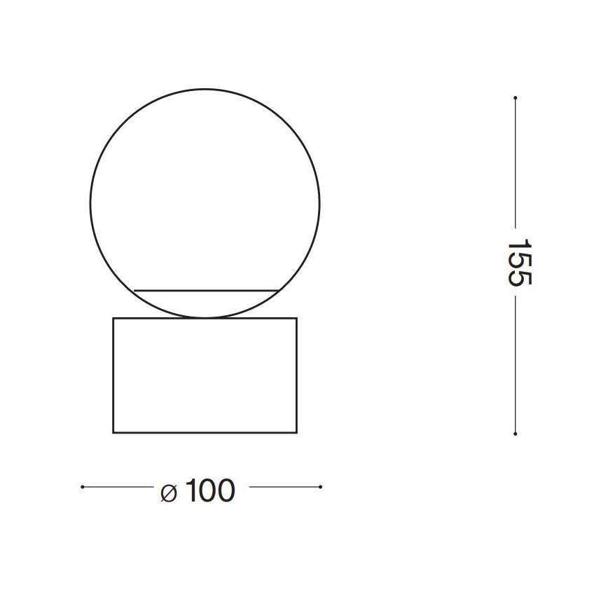 Ideal Lux - LED Stolní lampa PERLAGE 1xG9/3W/230V zlatá/bílá