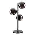 Ideal Lux - LED Stolní lampa PERLAGE 3xG9/3W/230V černá/kouřová černá
