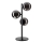 Ideal Lux - LED Stolní lampa PERLAGE 3xG9/3W/230V černá/kouřová černá