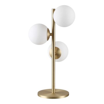Ideal Lux - LED Stolní lampa PERLAGE 3xG9/3W/230V zlatá/bílá