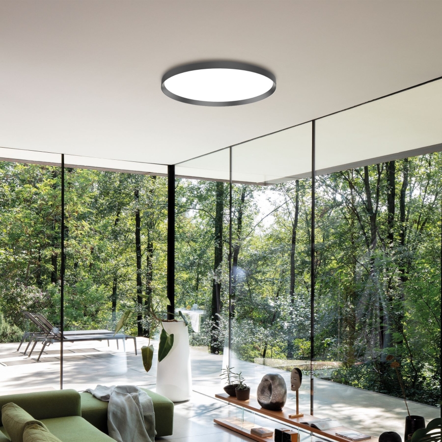 Ideal Lux - LED Stropní svítidlo FLY LED/53W/230V 2700K pr. 60 cm CRI 90 IP40 černá