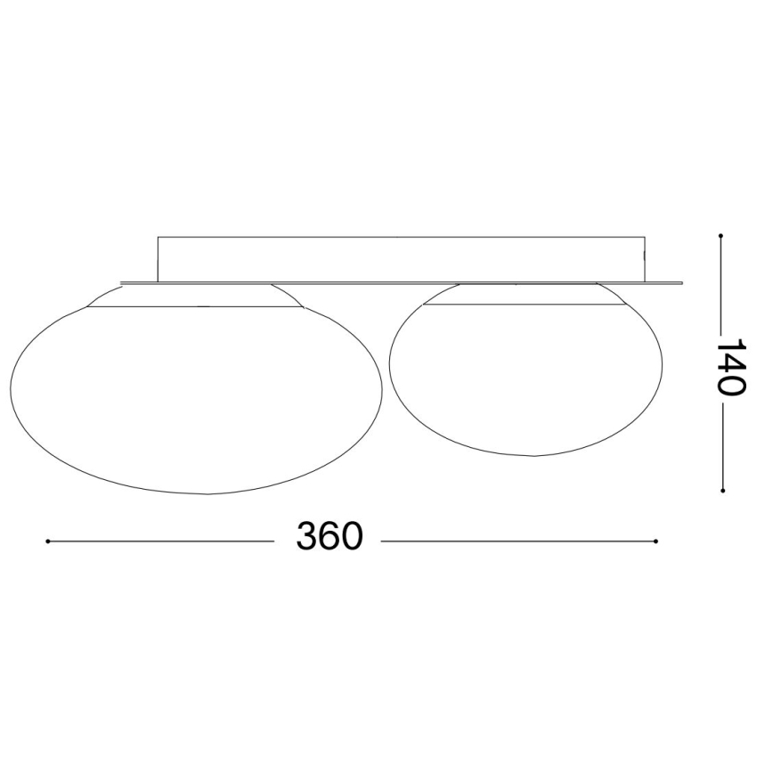 Ideal Lux - LED Stropní svítidlo NINFEA 2xGX53/9W/230V zlatá