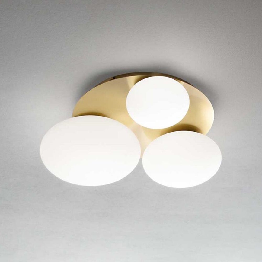 Ideal Lux - LED Stropní svítidlo NINFEA 3xGX53/9W/230V zlatá