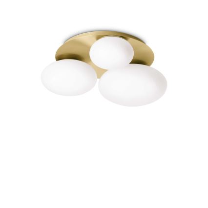 Ideal Lux - LED Stropní svítidlo NINFEA 3xGX53/9W/230V zlatá