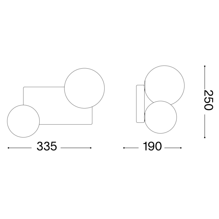 Ideal Lux - LED Stropní svítidlo PENTA 2xG9/3W/230V zlatá