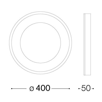 Ideal Lux - LED Stropní svítidlo PLANET LED/20W/230V CRI 90 pr. 40 cm bílá