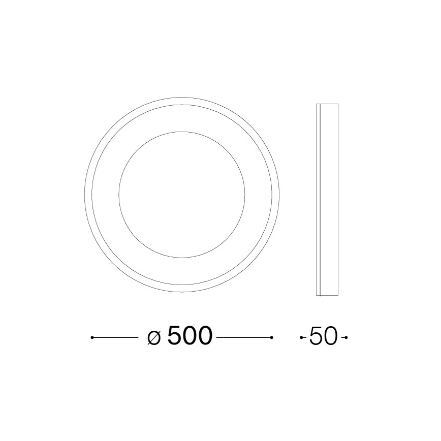 Ideal Lux - LED Stropní svítidlo PLANET LED/25W/230V CRI 90 pr. 50 cm mosaz