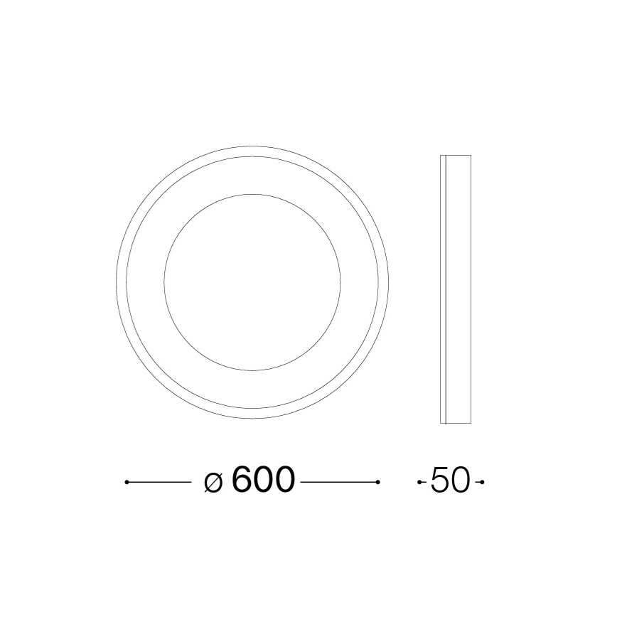 Ideal Lux - LED Stropní svítidlo PLANET LED/29W/230V CRI 90 pr. 60 cm bílá