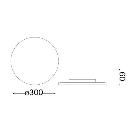 Ideal Lux - LED Venkovní nástěnné svítidlo PUNTO LED/16W/230V CRI 90 pr. 30 cm IP54 černá